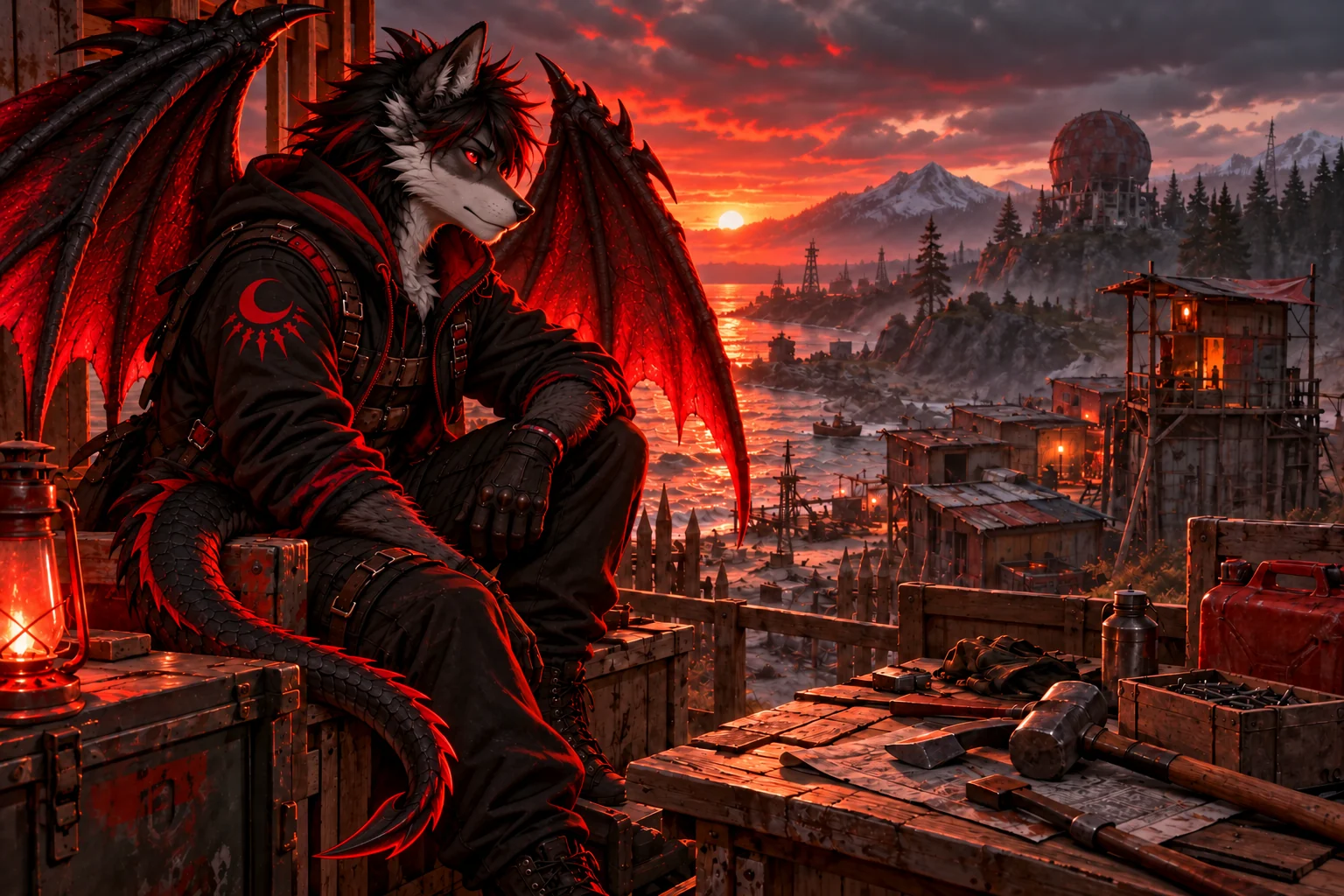 Dragon-Host-Maskottchen zu Rust