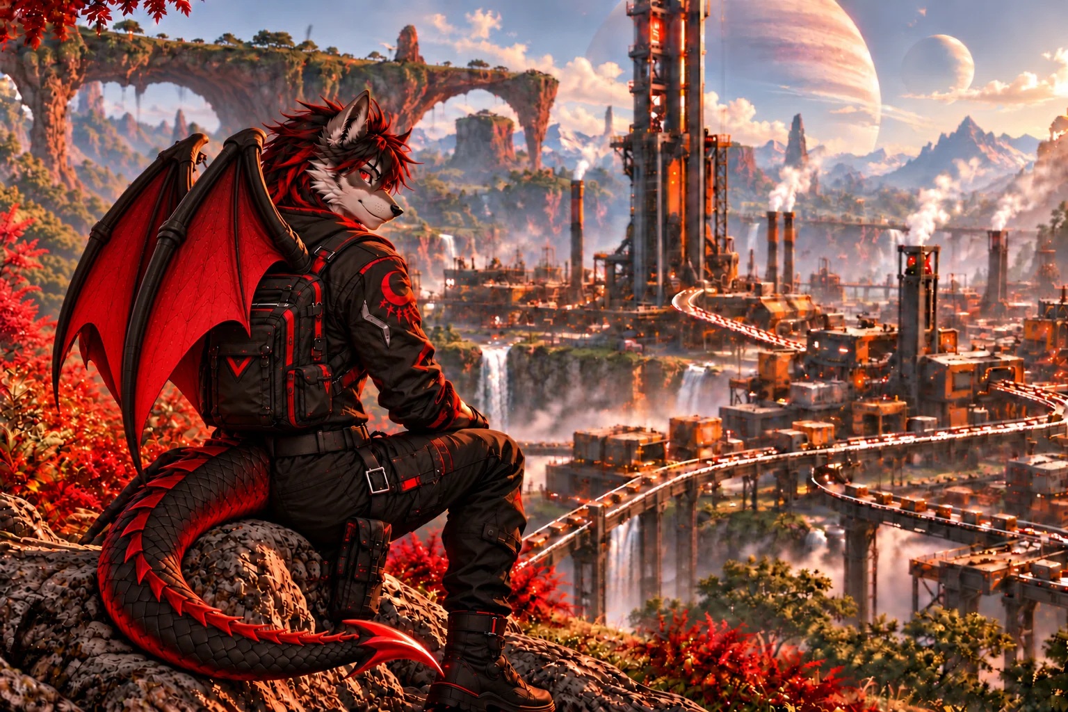 Dragon-Host-Maskottchen zu Satisfactory